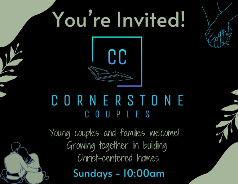 Cornerstone Couples Bible Study Group Invite