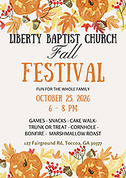fall festival flyer