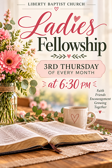 ladies fellowship flyer